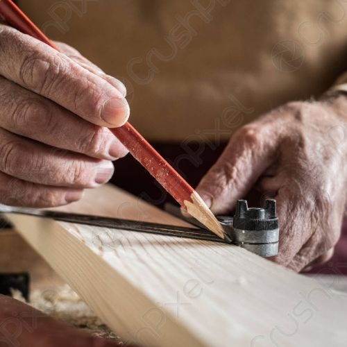 lapiz rojo chequeo sanford rojo madera