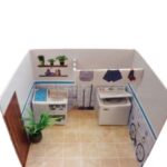 materiales para maqueta lugares interiores patio de ropa