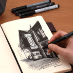 plumigrafo faber castell grip finepen plano dibujo