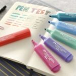 resaltador faber castell textliner pastel cuaderno