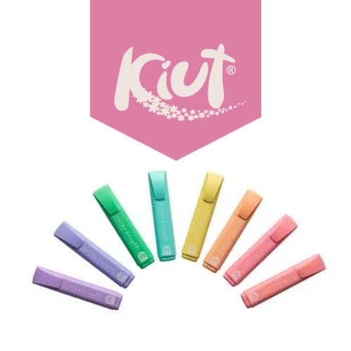 resaltadores color pastel Kiut
