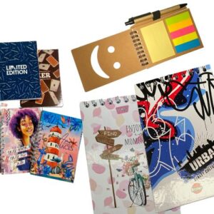 libreta en varios tamaños