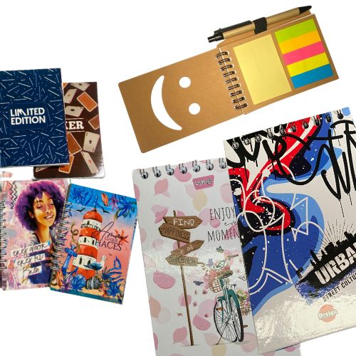 libreta en varios tamaños