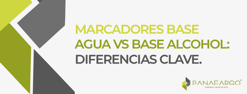diferencia entre los marcadores a base agua y a base de alcohol