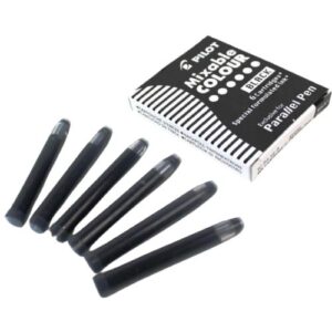 recarga de tinta para pluma pilot parallel x6 negro