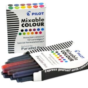 recarga de tinta para pluma pilot parallel x 12 surtido